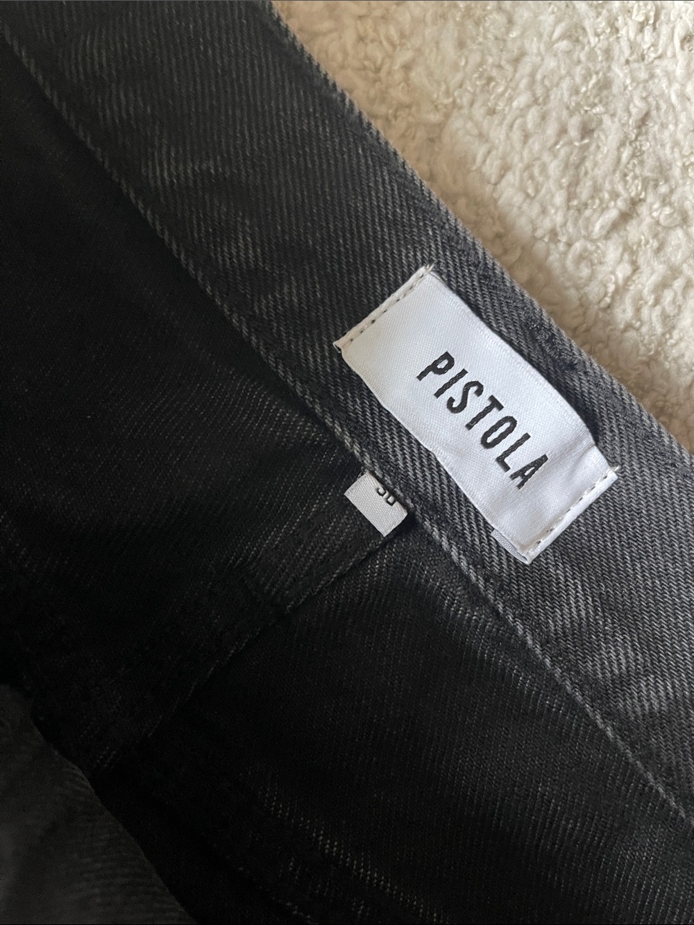 PISTOLA Saige High Rise Shorts in Glamour Black - Picture 6 of 7